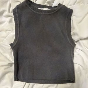 Zara Grey Top